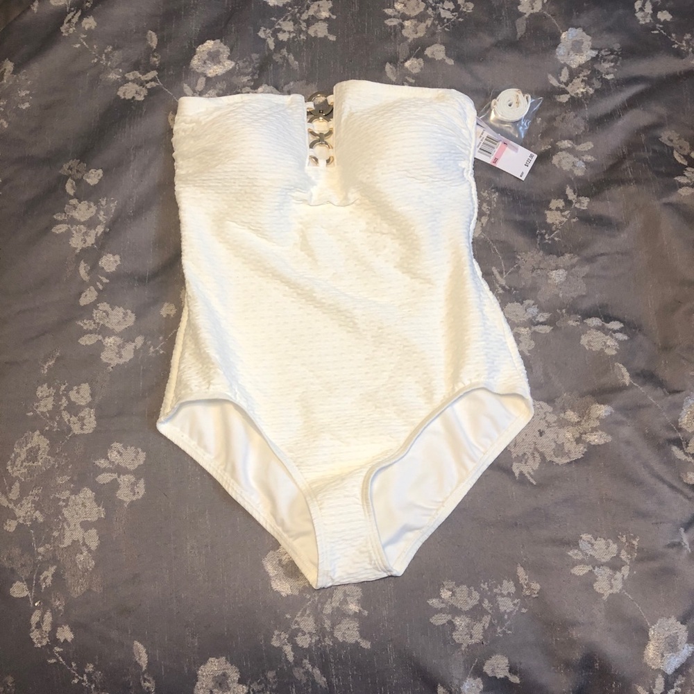 Michael Kors white bathing suit size 10